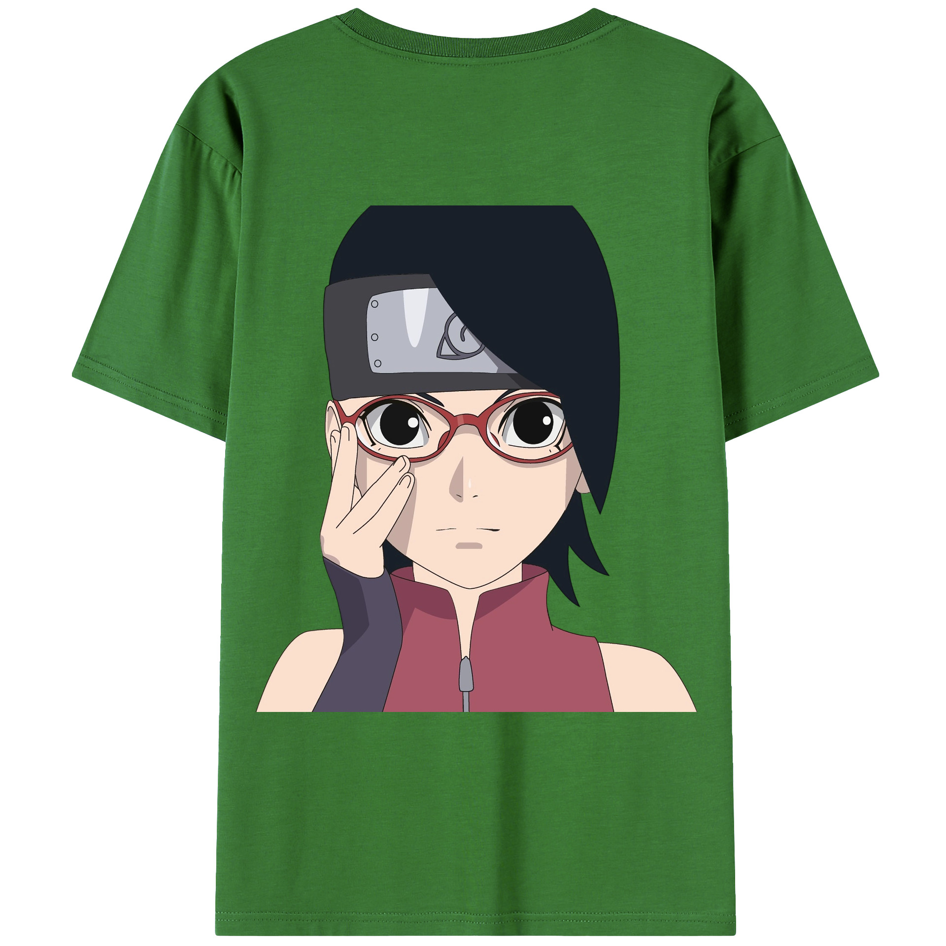 （画像用） NARUTO -ナルト- うちは サラダ Uchiha Sarada レディース半袖Tシャツ(バックプリント)